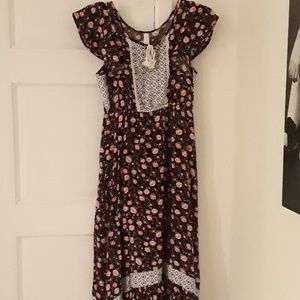 Dress with Flower Pattern